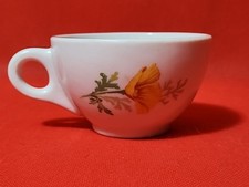 ATSF Santa Fe Railroad Syracuse China California Poppy Fred Harvey Cup & Saucer  - Additional view 4