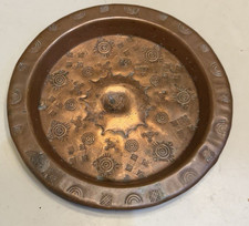 Rare vintage Fred Harvey era Navajo hand hammered copper tea tray - Additional view 1