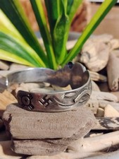 Navajo Fred Harvey Era 1930's Green Turquoise Rattlesnake Whirling Log Silver... - Additional view 13