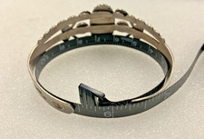 Vintage Fred Harvey era native sterling silver turquoise cuff bracelet - 49B - Additional view 8