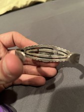 VTG Sterling Silver Turquoise BELL TRADING POST Cuff Bracelet Fred Harvey - Additional view 9