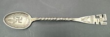 Antique Navajo Native American Whirling Logs Fred Harvey Era Silver Spoon