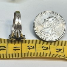 Atq Fred Harvey Era Navajo Hand Made Sterling Silver Crossed Arrows Ring Size 8 - Additional view 6