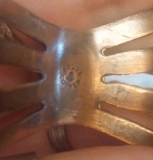 Vintage Bell Trading Post Solid Copper Cuff Bracelet With Faux Turquoise - Additional view 6