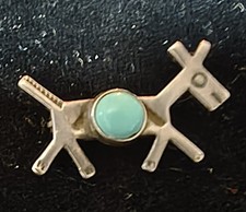 1930's Fred Harvey Deer Pin Sterling Native American American Navajo Horse