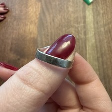 vintage Fred Harvey Era sterling silver Thunderbird ring Size 7.5 - Additional view 4