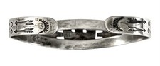 VINTAGE FRED HARVEY ERA Sterling Silver THUNDERBIRD & ARROWS Cuff Bracelet - Additional view 6