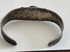 Vintage Fred Harvey Era Sterling Silver Concho Dome Cuff Bracelet 20 G (26-1) - Additional view 7