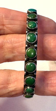 OLD Fred Harvey era Navajo/Zuni snake eye Turquoise silver Bracelet 5.25 - Additional view 14