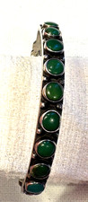 OLD Fred Harvey era Navajo/Zuni snake eye Turquoise silver Bracelet 5.25 - Additional view 8