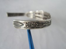 ANTIQUE FRED HARVEY NAVAJO THE JOURNEY OF LIFE STERLING TURQUOISE BRACELET - Additional view 14