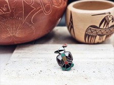 Vintage Zuni Sterling Silver THUNDERBIRD Ring | Fred Harvey ERA Size 6 Old pawn - Additional view 2