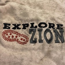 Vintage Fred Harvey Trading Co Explore Zion Graphic T Shirt Souvenir Large - Additional view 2