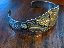 Vintage Fred Harvey Tourist Native American Eagle Bracelet 925 Sterling Silver  - Additional view 7