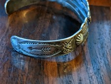 Vintage Fred Harvey Tourist Native American Eagle Bracelet 925 Sterling Silver  - Additional view 8