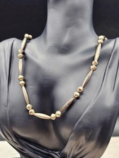 RARE ViNTAGE Fred Harvey Sterling Handmade Navajo Bead Necklace Earrings SET - Additional view 2