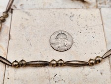 RARE ViNTAGE Fred Harvey Sterling Handmade Navajo Bead Necklace Earrings SET - Additional view 8