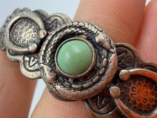 Fred Harvey Era Bracelet Snakes Horseshoe Hammered Souvenir Southwest - Additional view 1