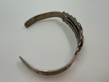 Fred Harvey Era Bracelet Snakes Horseshoe Hammered Souvenir Southwest - Additional view 2
