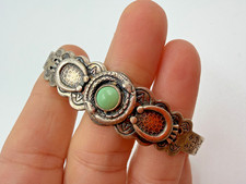 Fred Harvey Era Bracelet Snakes Horseshoe Hammered Souvenir Southwest