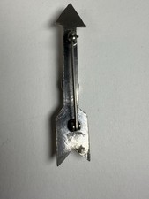 vintage Native American Fred Harvey era sterling silver turquoise arrow pin - Additional view 5