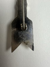 vintage Native American Fred Harvey era sterling silver turquoise arrow pin - Additional view 6