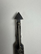 vintage Native American Fred Harvey era sterling silver turquoise arrow pin - Additional view 7