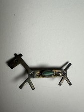 Vintage Navajo Fred Harvey Era Sterling Silver Brooch Pin Dog - Additional view 1