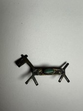 Vintage Navajo Fred Harvey Era Sterling Silver Brooch Pin Dog