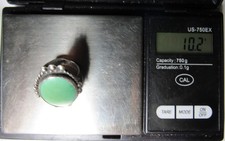 GREEN Turquoise Ring Navajo FRED HARVEY ERA s5.5 Sterling Silver Native American - Additional view 22