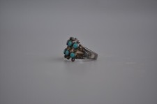 Old Pawn Fred Harvey Navajo Sterling Silver Ring - Size 6 3/4 - Additional view 2