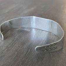 Vtg Fred Harvey Era Sterling Silver Cuff Native American Thunderbird Turquoise - Additional view 3