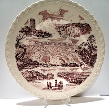 Vernon Kilns Grand Canyon National Park Collector Plate Red White Fred Harvey - Additional view 3