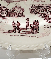 Vernon Kilns Grand Canyon National Park Collector Plate Red White Fred Harvey - Additional view 6