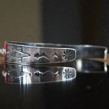 Vintage Fred Harvey Sterling Silver American Indian Thunderbird Cuff Bracelet - Additional view 14