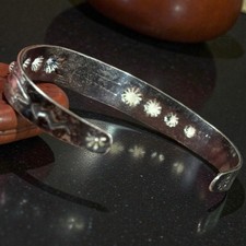 Vintage Fred Harvey Sterling Silver American Indian Thunderbird Cuff Bracelet - Additional view 5