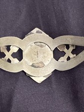 Vtg Nickel Silver Turquoise BELL TRADING POST Cuff Fred Harvey Zia Sun Route 66 - Additional view 4