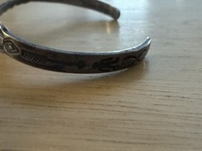 Vintage FRED HARVEY ERA NAVAJO Turquoise Sterling Bracelet - Additional view 3