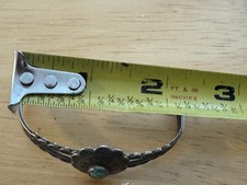 Vintage FRED HARVEY ERA NAVAJO Turquoise Sterling Bracelet - Additional view 4