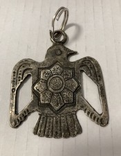 Vintage Fred Harvey Pot Metal Southwest Thunderbird Eagle Pendant 2 1/8"