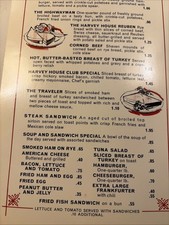 Fred Harvey House Menu 1960s Low Prices MCM Santa Fe railroad Restaurant Travel - Additional view 2