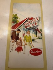 Fred Harvey House Menu 1960s Low Prices MCM Santa Fe railroad Restaurant Travel