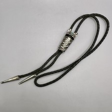 Papoose Baby Diné-Inspired Cradleboard Bolo Tie Fred Harvey Era Turquoise Silver - Additional view 11