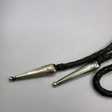 Papoose Baby Diné-Inspired Cradleboard Bolo Tie Fred Harvey Era Turquoise Silver - Additional view 3