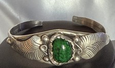 VTG Fred Harvey Era Southwest Sterling Silver Cuff Bracelet 15g 6 1/4