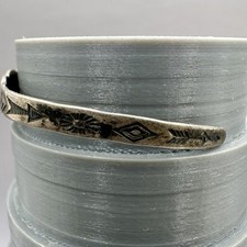 Native American Cuff Bracelet Fred Harvey Era Sterling Silver Turquoise Size 5 S - Additional view 11