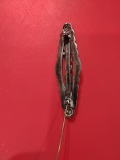 VINTAGE HANDMADE NAVAJO FRED HARVEY ERA DOUBLE NATIVE & TURQUOISE BROOCH RARE 🔥 - Additional view 4