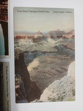 5 Vintage Postcards Mixed Grand Canyon Arizona Hermit Trail Camp Fred Harvey - Additional view 3