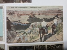 5 Vintage Postcards Mixed Grand Canyon Arizona Hermit Trail Camp Fred Harvey - Additional view 4