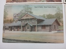 4 Vintage Postcards Mixed Grand Canyon Arizona Santa Fe Station Fred Harvey - Additional view 1